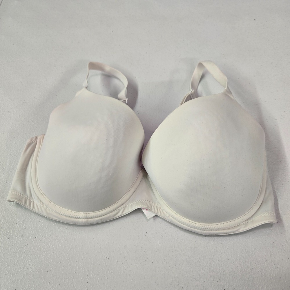 Victoria Secret PINK Women Bra 34DD White Underwire Convertible Lightly Lined
